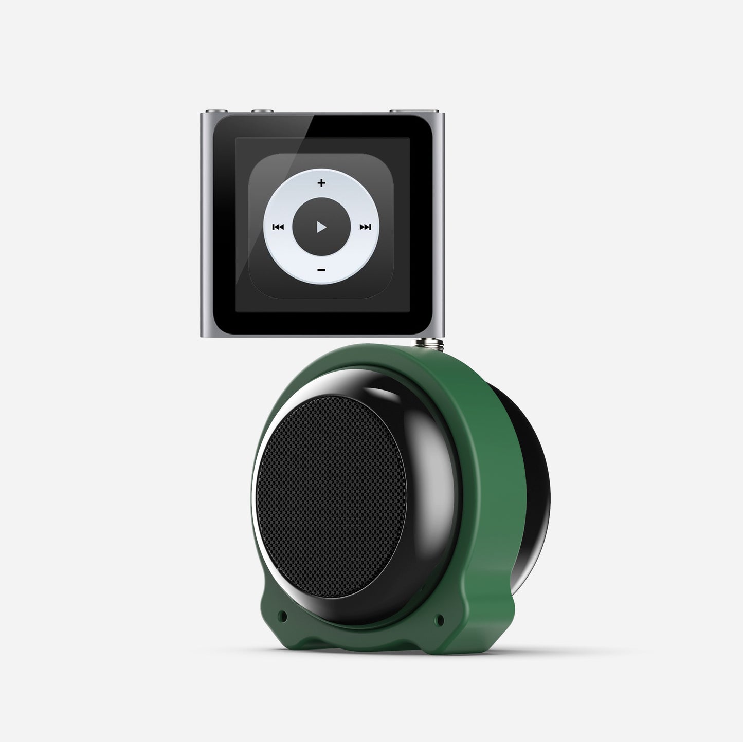 AlphaTune Mini Portable 3.5mm Line-in Aux Speaker, 5W Quality Sound Rubber Stand